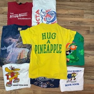 9 Vintage Graphic T-shirt Lot